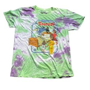 Let’s Call‎ The Exorcist T Shirt Mens Medium Black Matter Tie Dye Graphic Tee